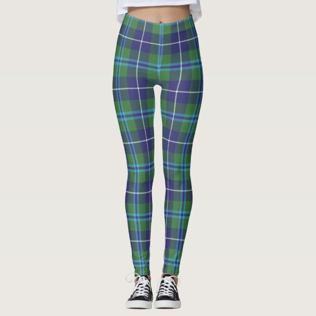 Leggings Motif du clan Douglas Plaid Tartan (Devant)