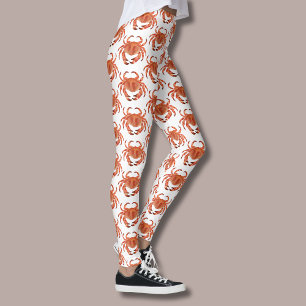 Leggings Motif du crabe côtier