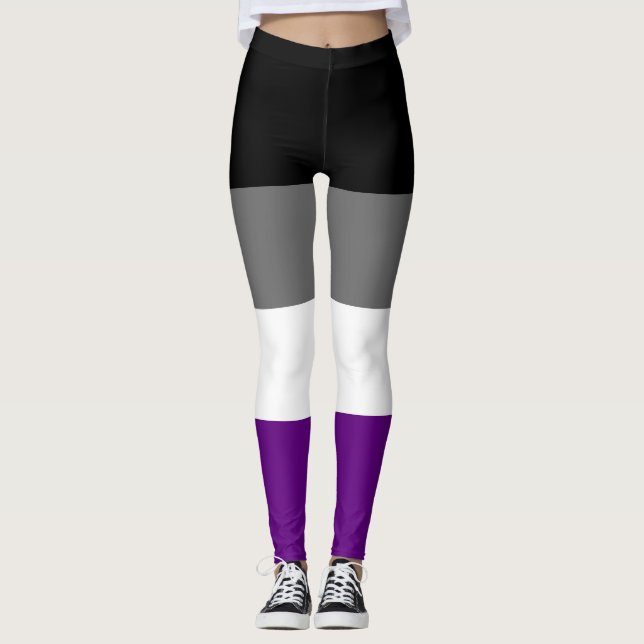 Leggings Motif du drapeau de la fierté sexuelle (Devant)