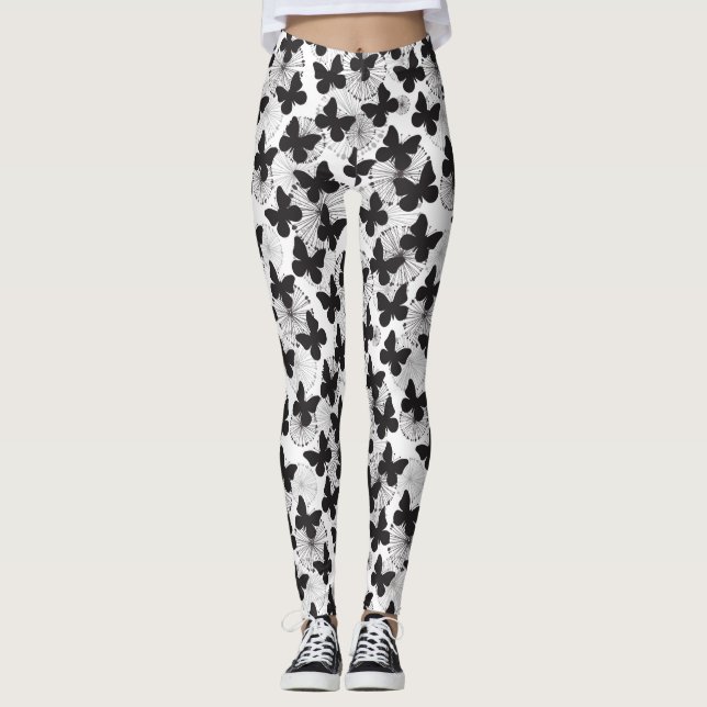 Leggings motif d'un papillon (Devant)