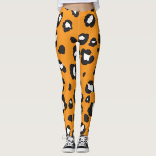 Leggings Motif Empreinte de léopard classique
