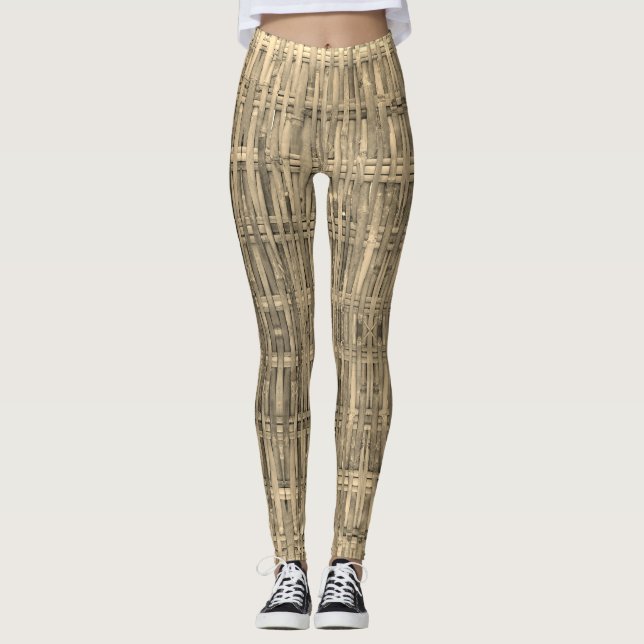 Leggings Motif en bambou tissé (Devant)