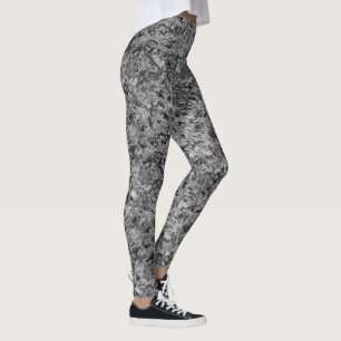 Leggings Motif en marbre de granit Abstrait en pierre