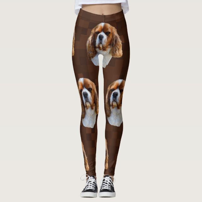 Leggings Motif espagnol du roi Charles Cavalier, (Devant)