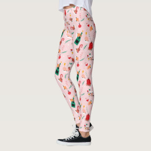 Leggings Motif Festif des Mains de Vacances
