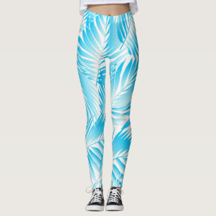 Leggings motif feuille