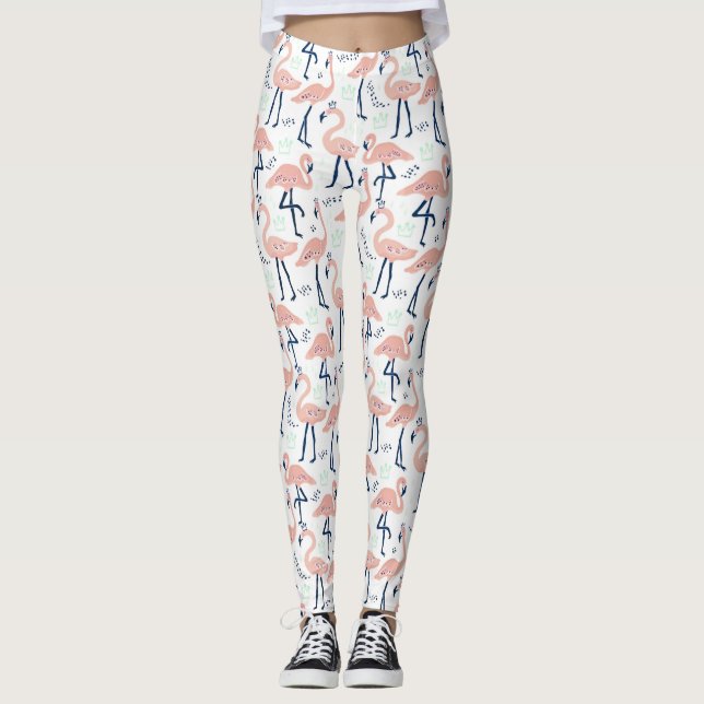 Leggings Motif flamand Princesse branché (Devant)