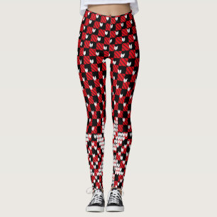 Leggings Motif Flocons de Neige