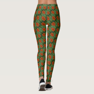 Leggings Motif floral incolore