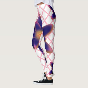 Leggings Motif floral Midnight Bloom   Bleu Violet 