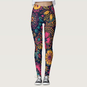 Leggings Motif floral Paisley
