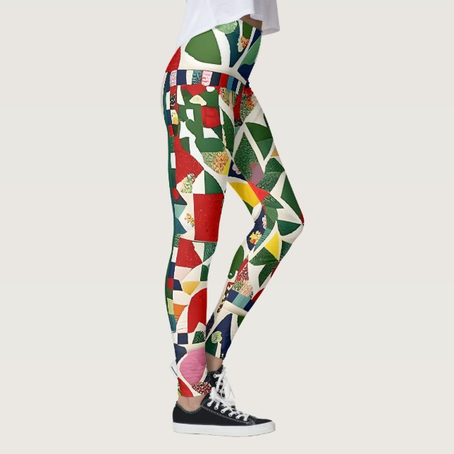 Leggings Motif folklorique multicolore (Droite)
