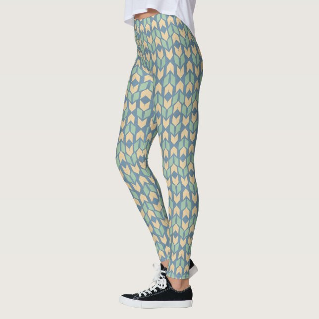 Leggings Motif géométrique extérieur de flèche d'étape | de (Gauche)