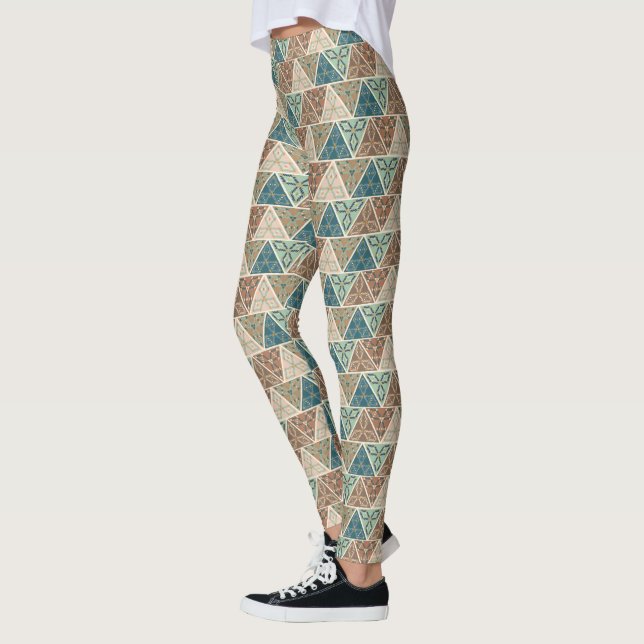 Leggings Motif géométrique extérieur d'étape | de Geo (Gauche)