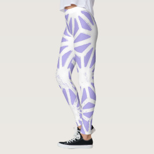 Leggings Motif géométrique Lavender