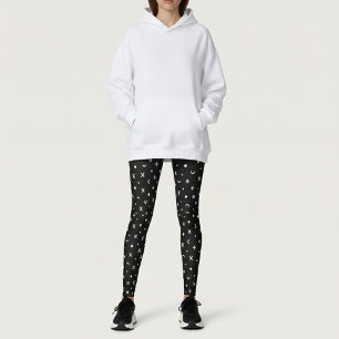 Leggings Motif géométrique noir