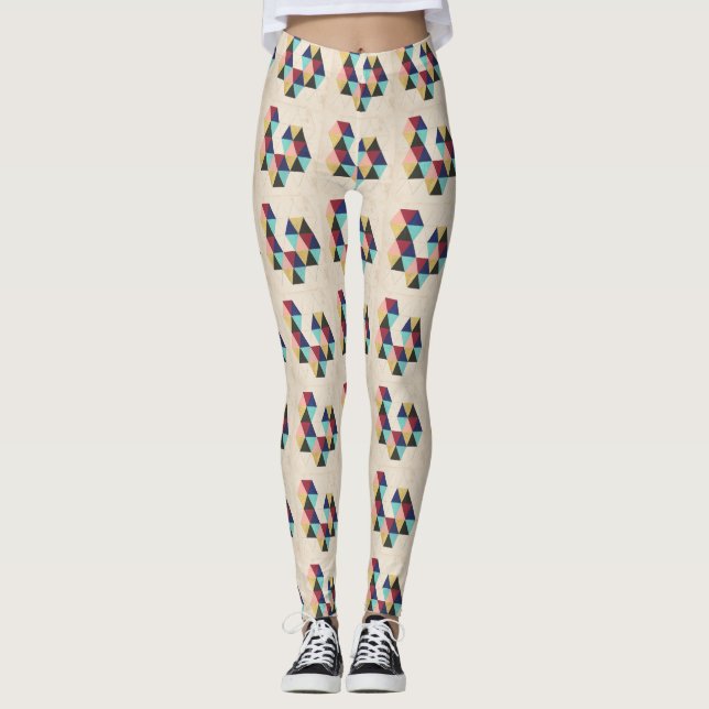 Leggings Motif géométrique Play III (Devant)