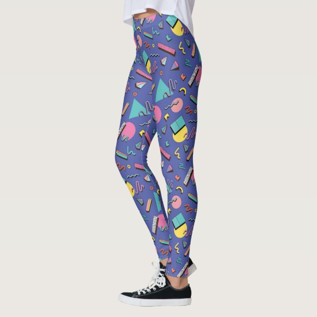 Leggings Motif géométrique rétro (Gauche)