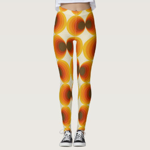 Leggings Motif géométrique rétro Abstrait coloré