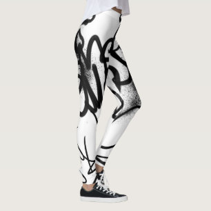 Leggings Motif Graffiti
