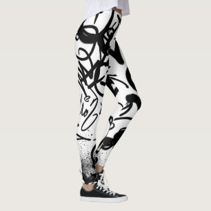Leggings Motif Graffiti
