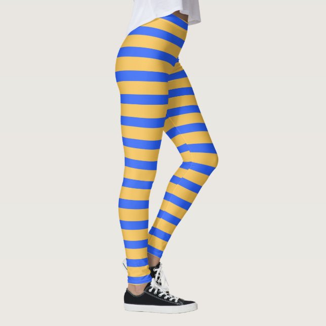 Leggings Motif Gras Bleu et Gold (Droite)