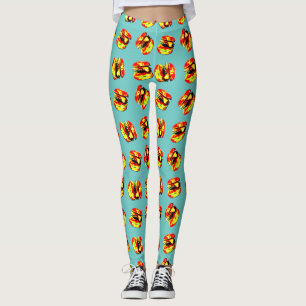 Leggings Motif Hamburger