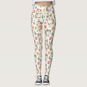 Leggings Motif hamster de danse mignonne
