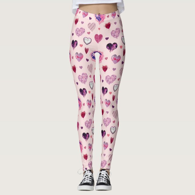 LEGGINGS MOTIF HEART (Devant)