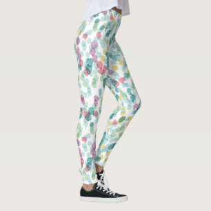 Leggings Motif heureux génial de à petits pois d'été