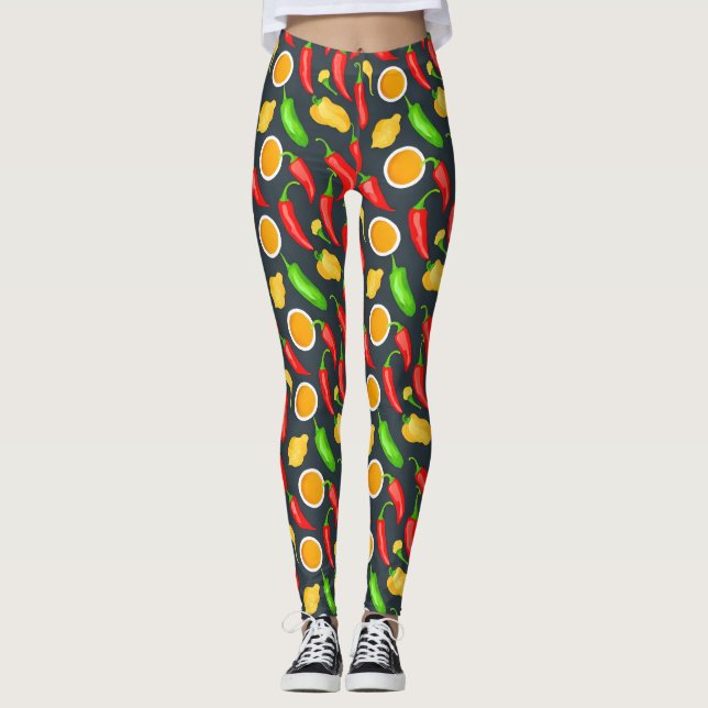 Leggings Motif Hot Chili Peppers (Devant)