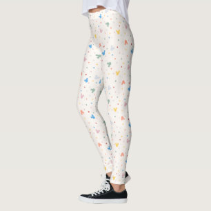 Leggings Motif iconique de Mickey Mouse coloré et à pois je