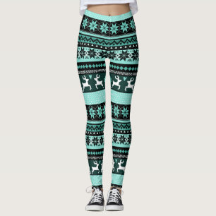 Leggings Motif juste vert d'île