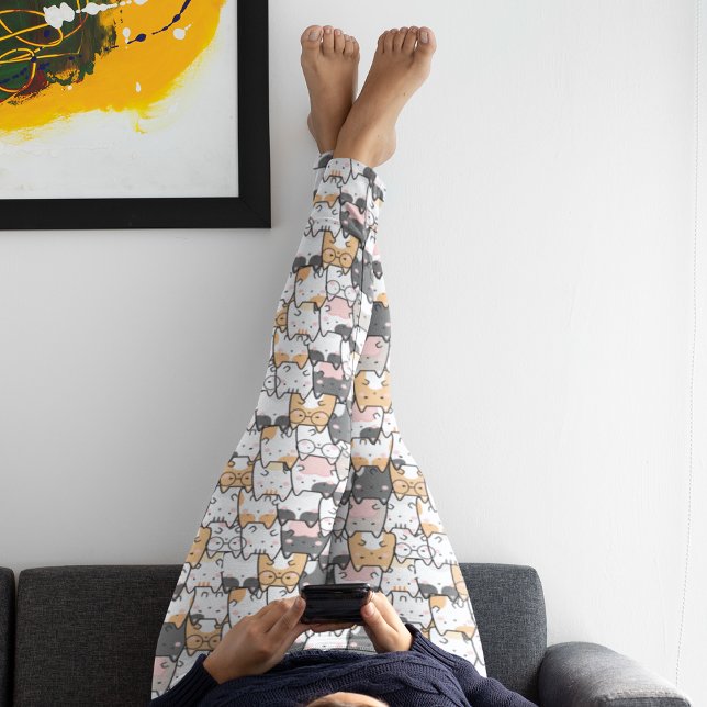 Leggings Motif Kawaii Cute Cats (Créateur téléchargé)