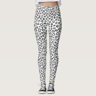 Leggings Motif léopard des neiges