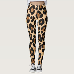 Leggings Motif léopard exotique