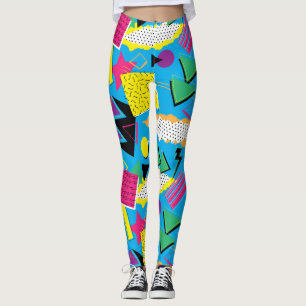 Leggings Motif lumineux géométrique de couleur du style 8