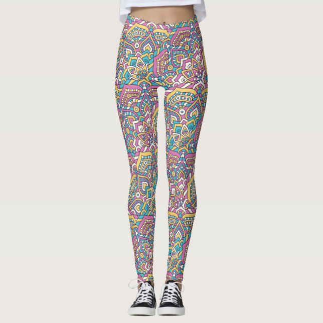 Leggings Motif Mandala (Devant)