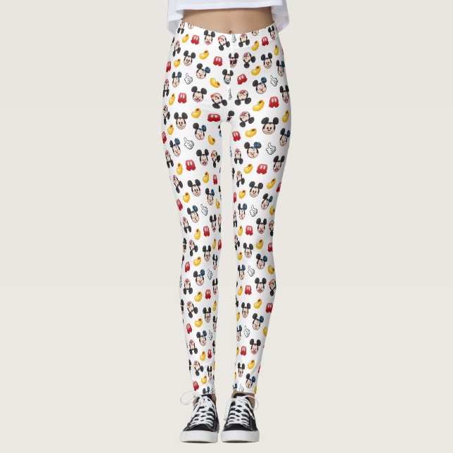 Leggings Motif Mickey Mouse Emoji (Devant)