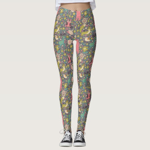 Leggings Motif mignon d'animaux de forêt