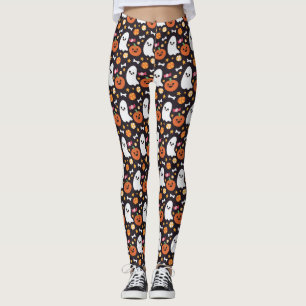 Leggings Motif mignon de Halloween de fantôme, de