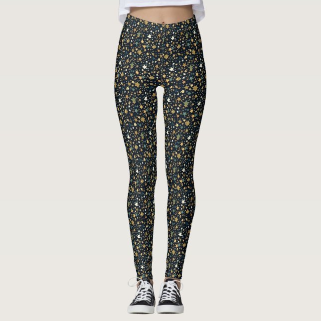 Leggings Motif minuscule étoile (Devant)