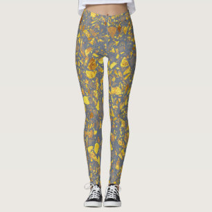 Leggings Motif moderne Gold Terrazzo