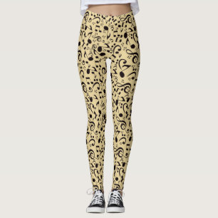 Leggings Motif musical