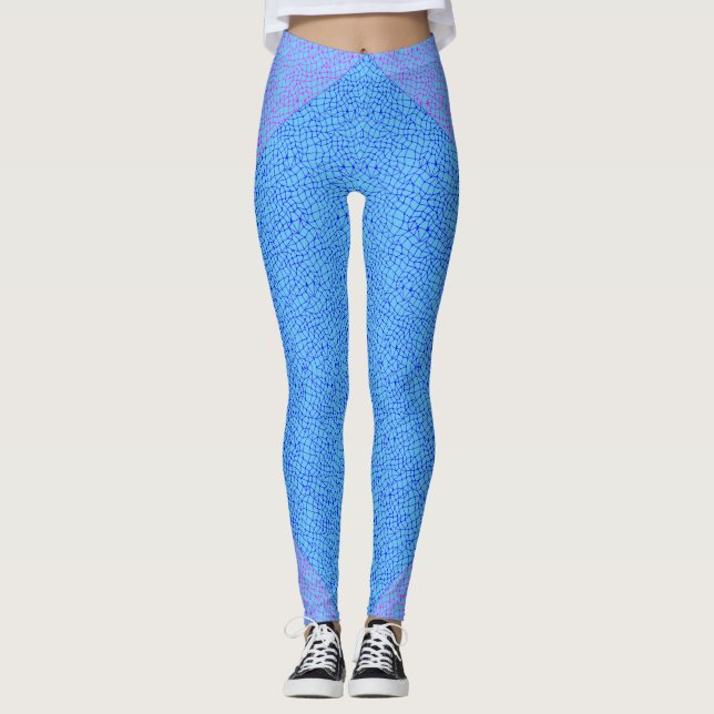 Leggings Motif net 05 Indigo Blue LBlue BG (Devant)