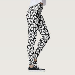 Leggings Motif noir et blanc