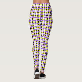 Leggings motif non binaire blanc de base C