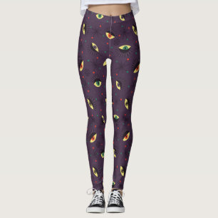 Leggings Motif occulte gothique foncé