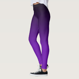 Leggings Motif Ombre noir et violet