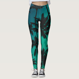 Leggings Motif Palm Tree